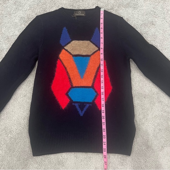 Vestrum Italy NWT 100% Wool Sweater Women’s Sz M Navy - Picture 9 of 13